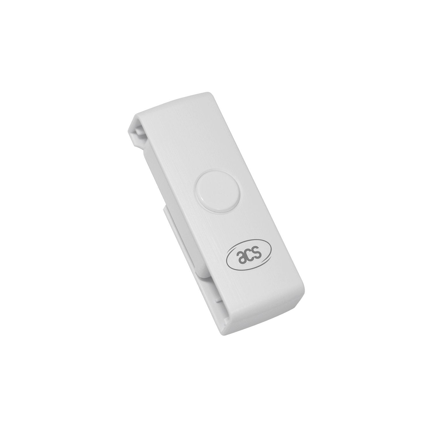 Acs Acr39U N1 Pocketmate Ii Usb Smart Card Reader For Tachodisk National Id Eid Ic Contact Chip, Small Foldable (White)